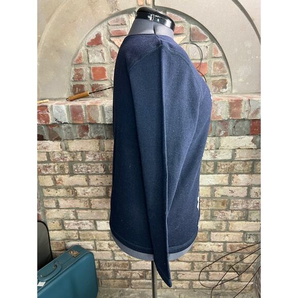 cardigan sweater zip front snowflake - Picture 5 of 8